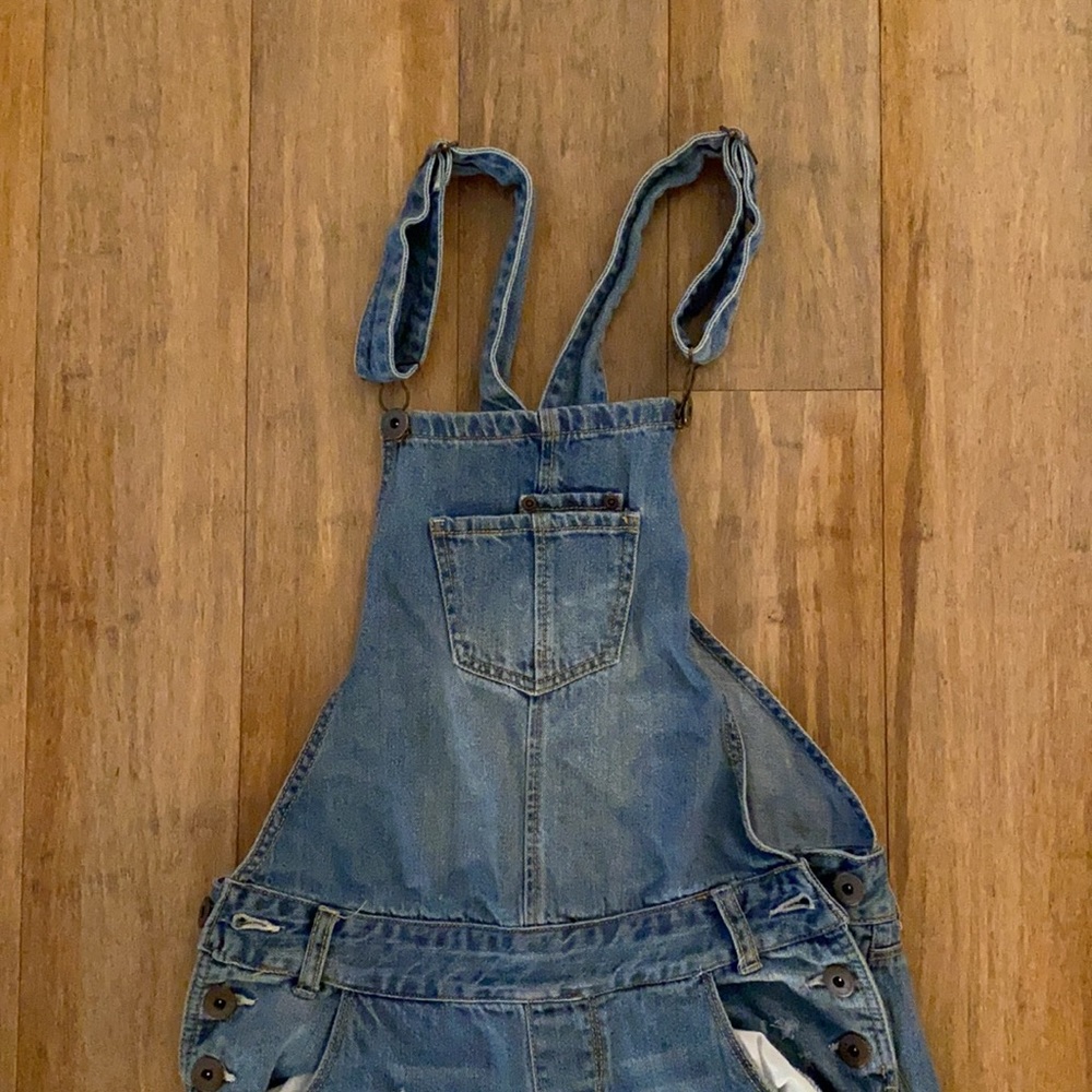 American Rag Destroyed Overalls - Picture 3 of 4
